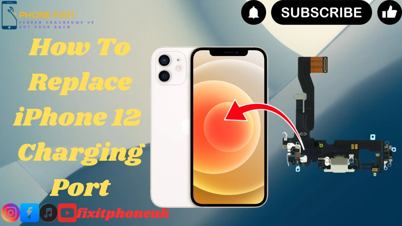 iPhone 12 - How To Replace iPhone 12 Charging Port | Phone Is Not Charging 