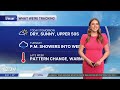Sunday Late A.M. Forecast: Pleasant Mother's Day, Sunny on Monday, Rain on Tuesday