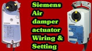 #Siemens #Air Damper #Actuator #Control Signal Wiring||Auto Manual Settings All Details Urdu/Hindi