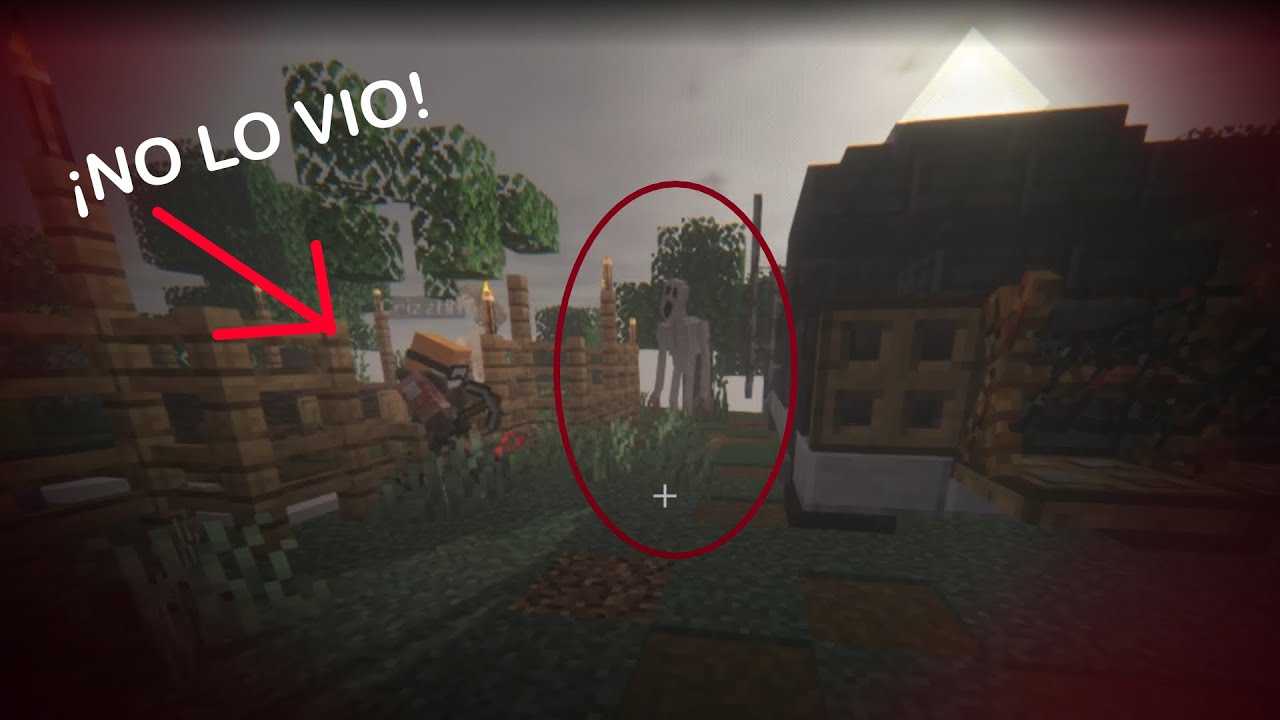 MI AMIGO NO SE DIO CUENTA… 😱 El monstruo nos acechaba en Minecraft Terror Mods - Parte #1
