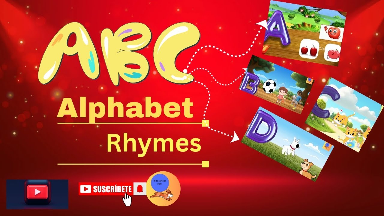A B C 🍎Alphabet Rhymes !! A B C अल्फाबेट Rhymes #alphabet #rhymes # ...