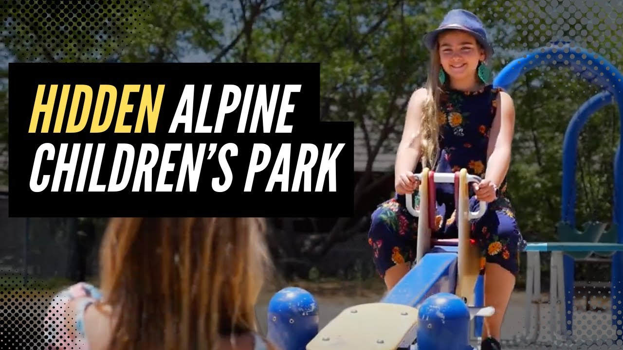 Hidden Park behind Alpine's Library - YouTube