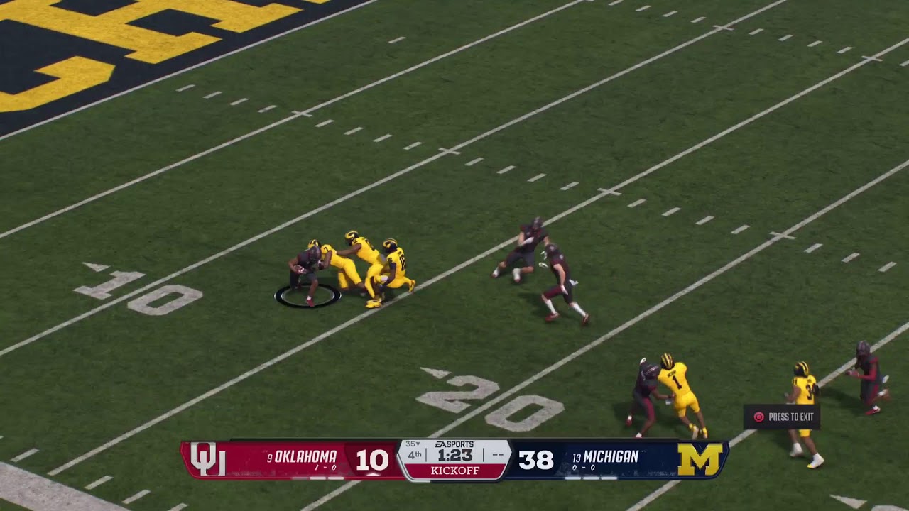 CFB 26 today CPU DYNASTY / S1 Week 1 #9 Oklahoma 🆚 #13 Michigan