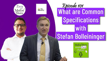 What are Common Specifications within MDR & IVDR? [Stefan Bolleininger]