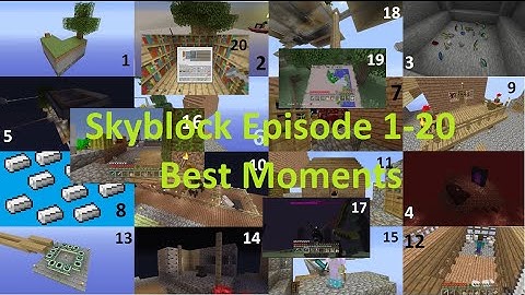 Minecraft Xbox One - Skyblock Episodes 1-20 Best Moments Montage