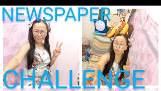 NEWSPAPER CHALLENGE || DRESS OUTFIT FROM NEWSPAPERS