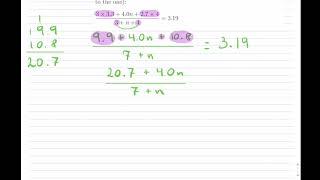 Grade 9 Math - Solving for unknown in denominator (example 5)
