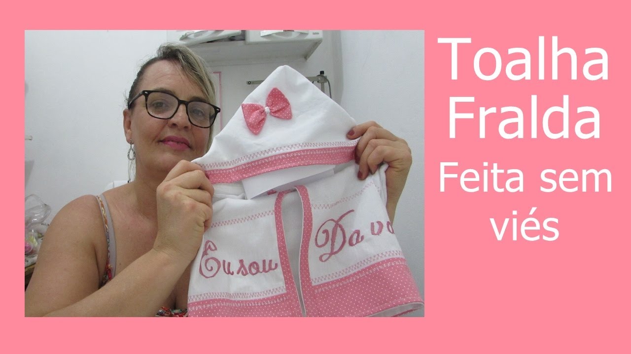 Toalha fralda feita sem viés