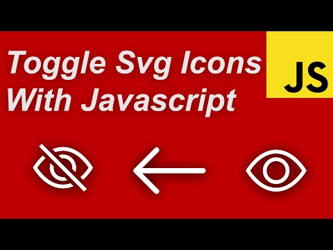 Toggle Svg Icons With Vanilla Javascript | Change Svg Icons