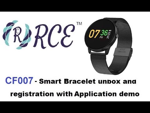RCE - Cf007 Color OLED Screen Smart watch Unbox and application installation