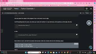 Famous Cisco Python Course: (Module 4): 4.2. Section 2 – How functions communicate with their environment Profile