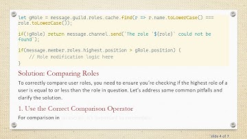 How to Compare Roles to Users in Discord.js