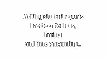Student Report Writer - SRW - Create Student Reports in Seconds