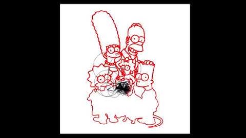 Simpsons drawing with Fourier Transform and Epicycles