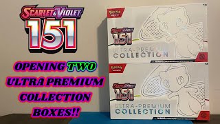 I opened TWO of the NEW POKEMON 151 ULTRA PREMIUM COLLECTION BOXES to TEST THE PULLS!! + GIVEAWAY!!