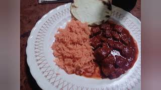 Asado básico , arroz y milanesa de pechuga de pollo