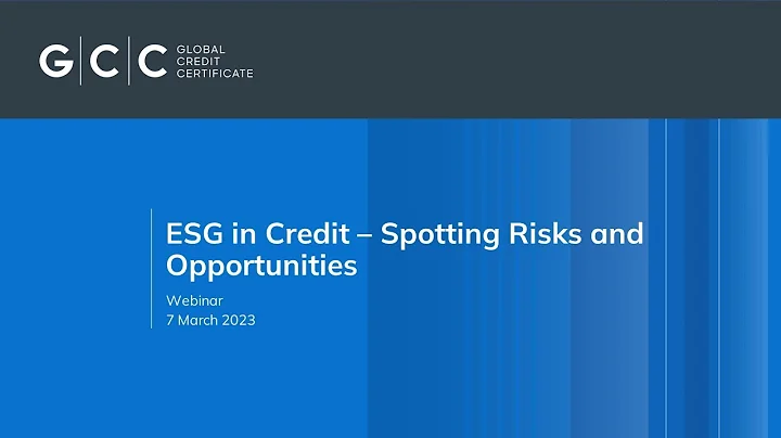 GICP webinar: ESG in Credit Spotting Risks and Opportunities