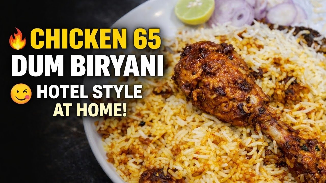 ఈ స్పెషల్ స్పైసీ Chicken 65 Dum Biryani ఎప్పుడైనా ట్రై చేశారా?దీని రుచి నిజంగా వేరే లెవెల్! 🔥😋☺️😋