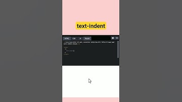 text-indent in css