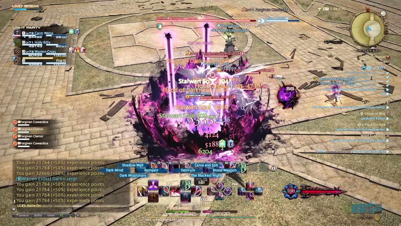 Ffxiv Shadowbringers - Blind Lvl 71 Dungeon Run with Friends