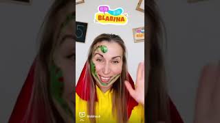 Easy dinosaur face paint 🦕 #facepainttutorial #blabina #forkidsandchildren