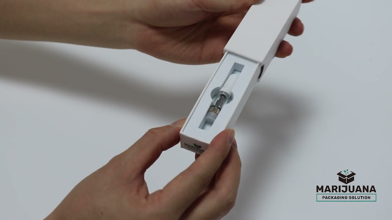 CCELL Cartridge Packaging Childproof Box - White Kraft Box