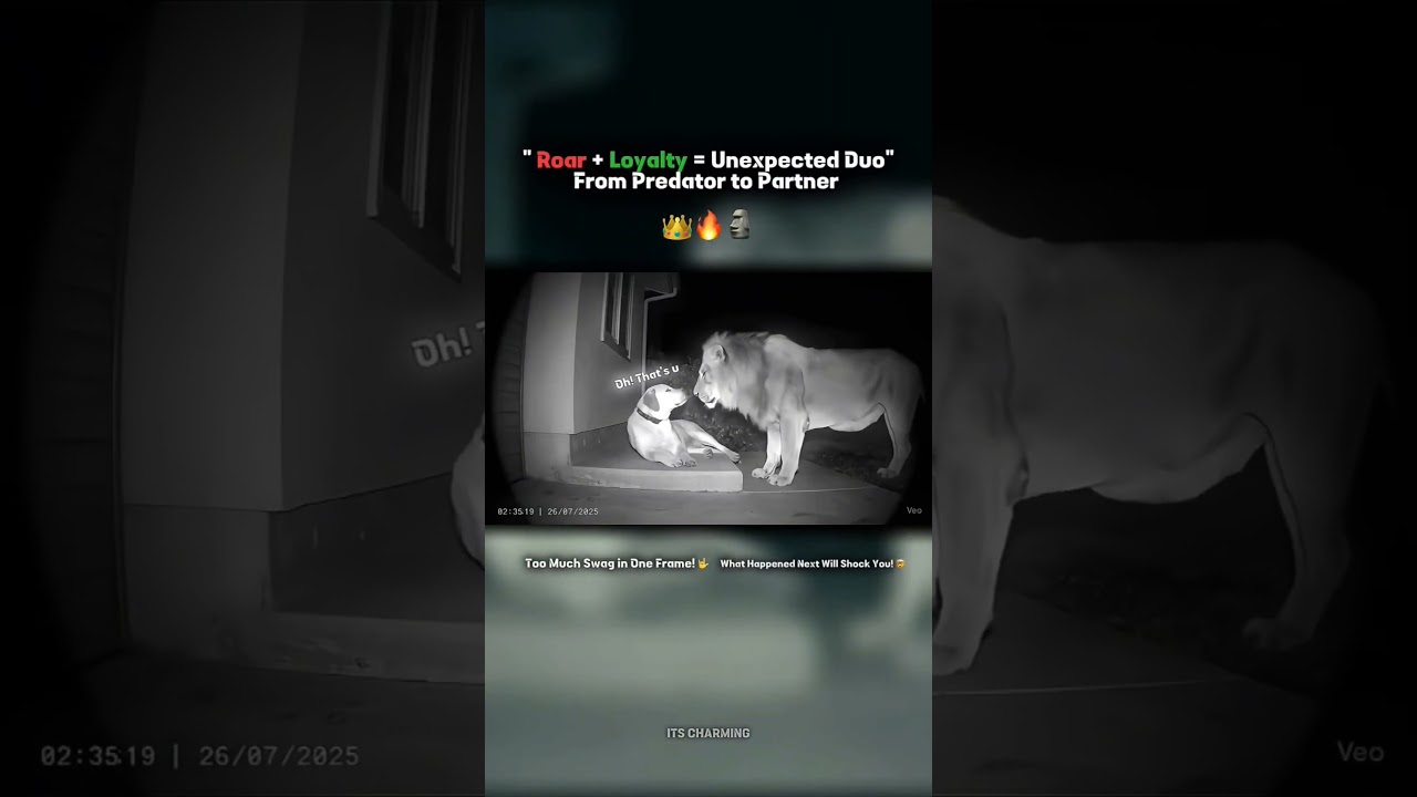 The Coolest Duo Ever🔥|| Where Loyalty MetPower🐶🦁|| From Wild Roar to Gentle Trust!