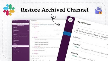 How to unarchive a channel in Slack (Channel Restore)
