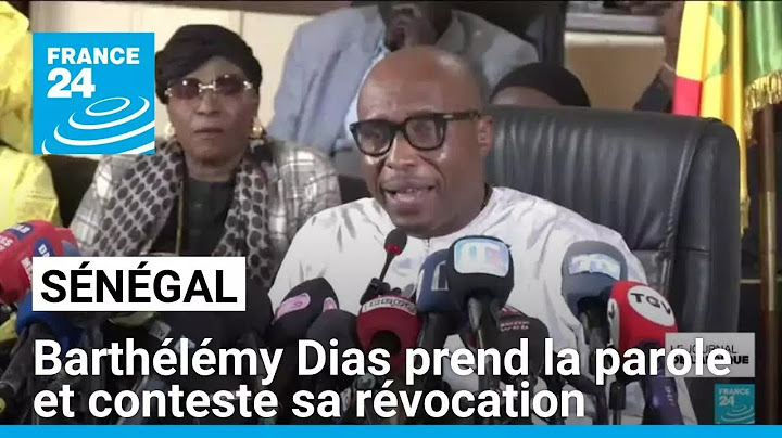Sénégal : Barthélémy Dias prend la parole et conteste sa révocation • FRANCE 24