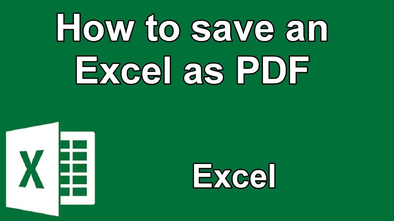 how-to-save-an-excel-as-pdf-youtube