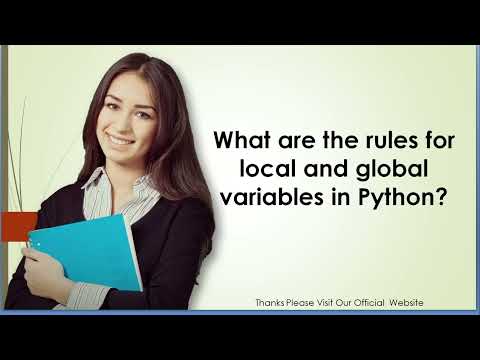 What are the rules for local and global variables in Python