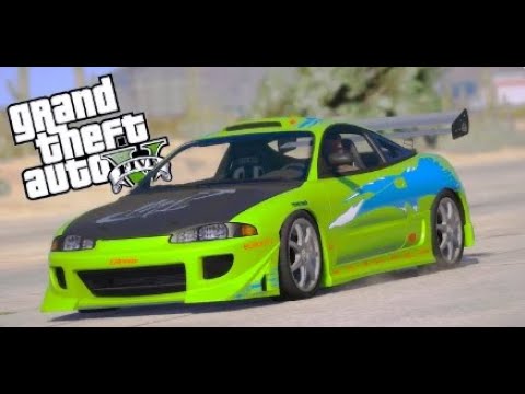 GTA 5 ONLINE Paul Walker Car Mitsubichi Eclipse Fast And Furious YouTube Hqdefault 