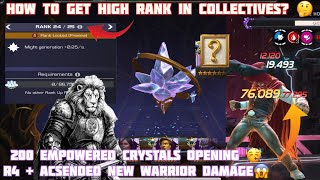 200 Empowered Grace Crystals Opening &amp; New R4 Acsended warrior (showcase) Mcoc in Hindi 
