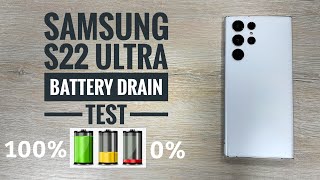 Samsung S22 Ultra Battery Drain Test Full Day Usage Ultimate Review