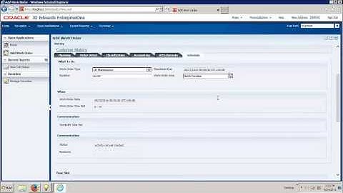 Oracle JDE and Field Service