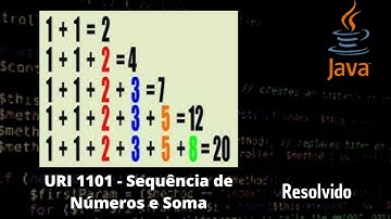 Sequência de Números e Soma (URI 1101) - Exercício resolvido Java - Beecrowd
