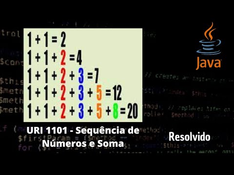 Sequência de Números e Soma (URI 1101) - Exercício resolvido Java - Beecrowd
