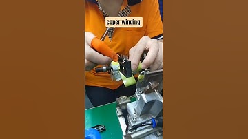 how to work transformer coper winding machine? #transformers #automation #satisfying #diyelectronics