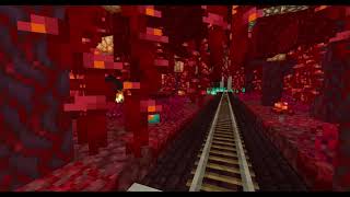 Minecraft - Ride to Hell - Halloween Roller Coaster Build (with Pigstep)