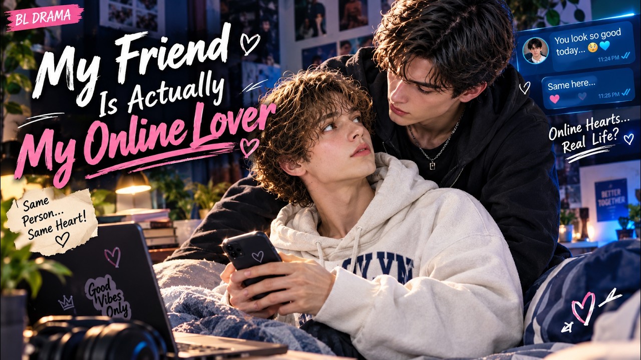 [AI BL] My Friend Is Actually My Online Lover?! 😳💋 ♂️ ️♂️ [Episode 1] # ...