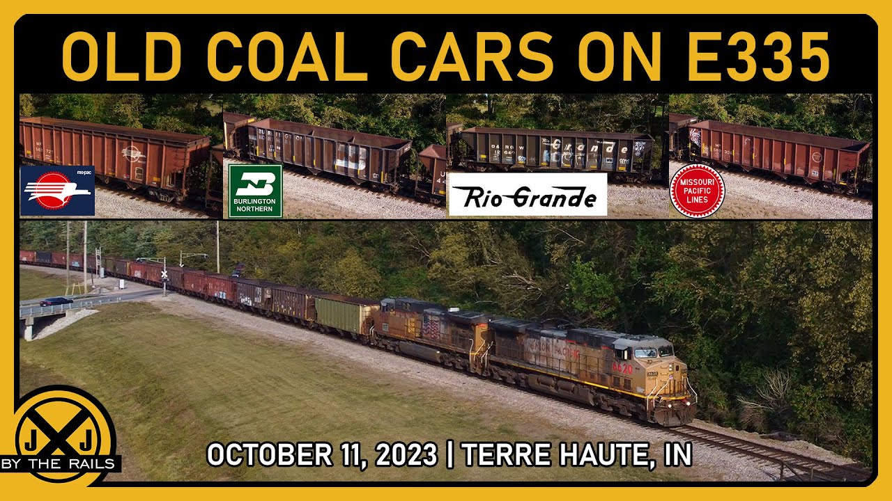 Nearly 50-year-old Coal Hoppers, some fallen flags, on CSX E335 | Oct ...