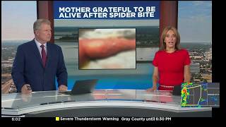 Goddard mother grateful to be alive after spider bite