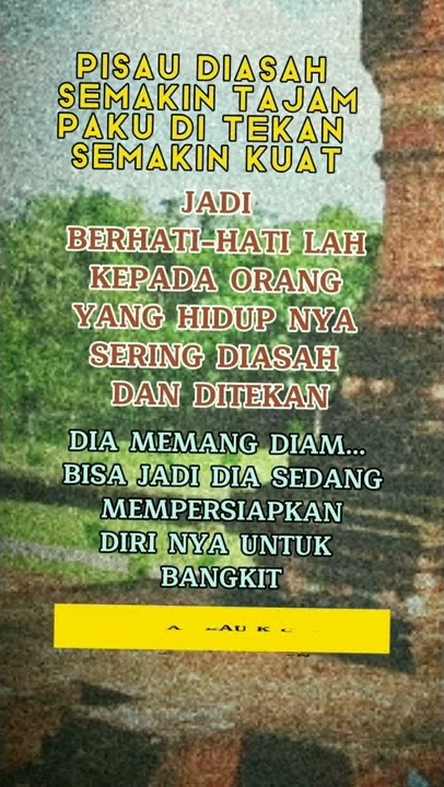 BERHATI-HATILAH KEPADA YANG TERTEKAN| Story Wa | kata kata bijak|kata kata mutiara #shorts #storywa