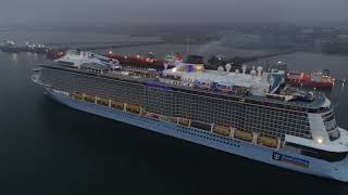 Anthem of the seas leaving Southampton