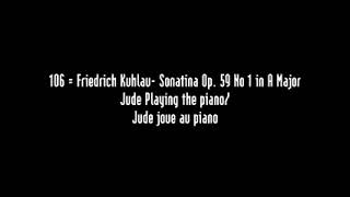 DAS 106 Friedrich Kuhlau -  Sonatina Op  59 No 1 in A Major
