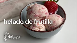 Receta: Helado de frutillas casero