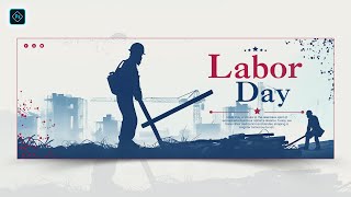 International Labor Day Facebook Cover Design in Photoshop Tutorial screenshot 3