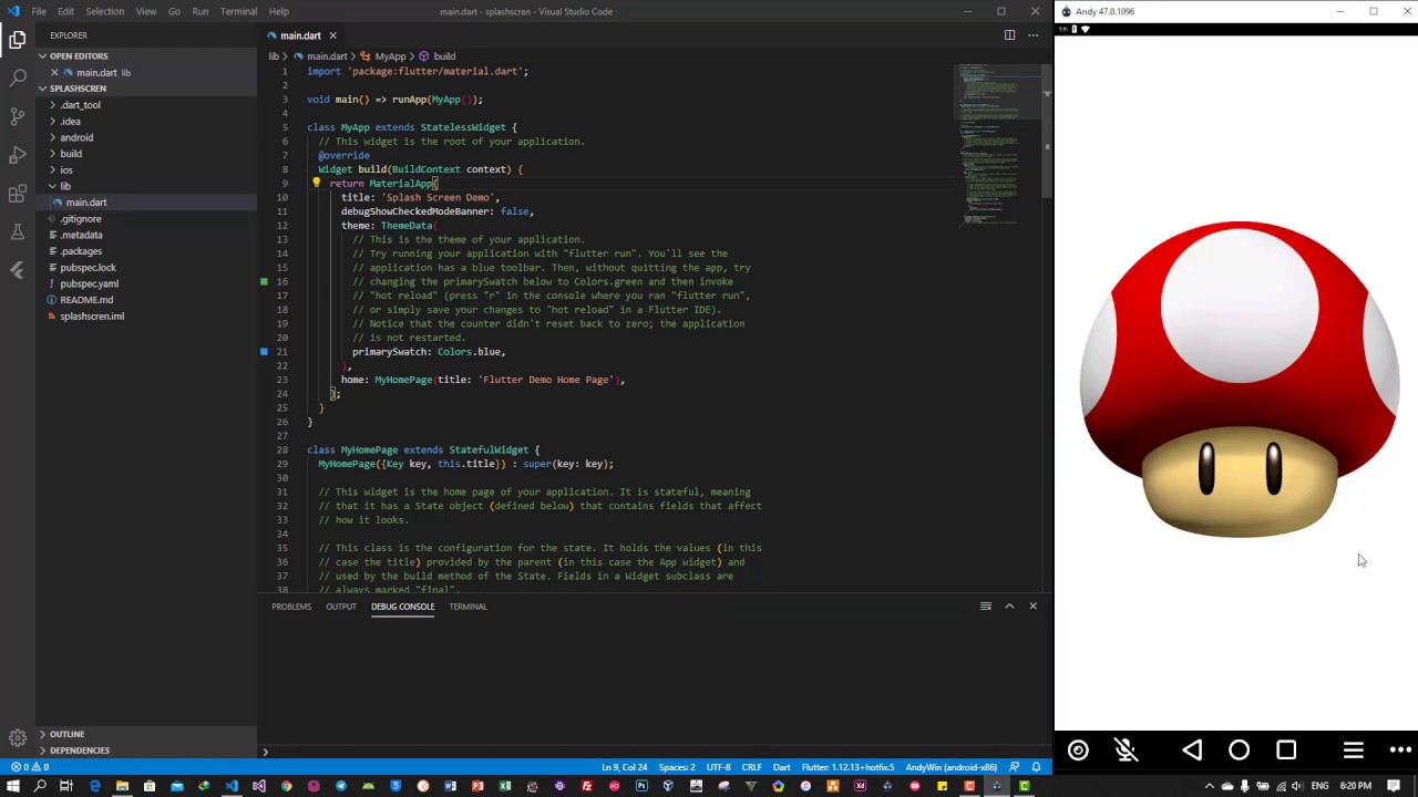 Best Way to Create Splash Screen For Flutter App Without Using Packages ...