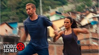 Fast Five (2011) - Favela Rooftop Chase Scene | Vicious Scenes