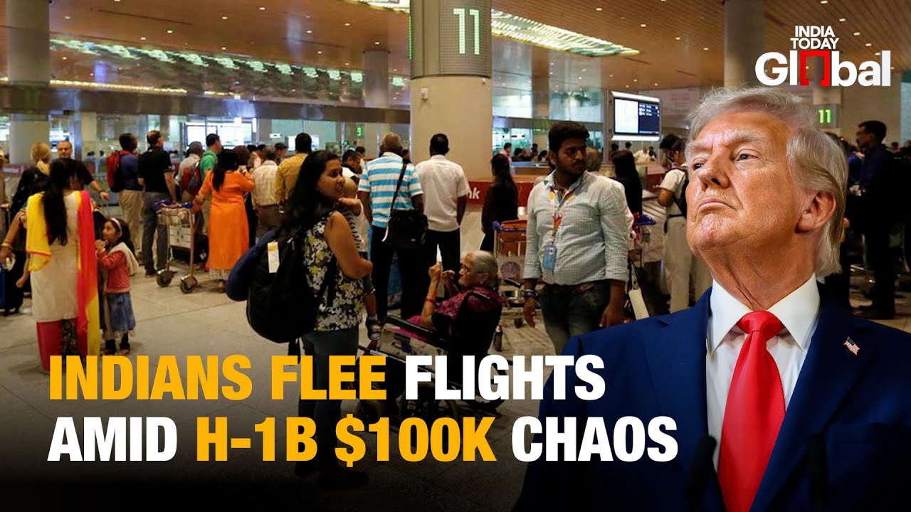 Indians Panic, Deboard Flights as Trump H-1B Visa Fee Hits $100K; Tech Giants Respond